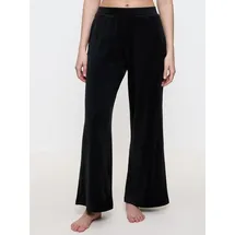 Triumph Sensual Velour Wide Leg Hosen Schwarz 40