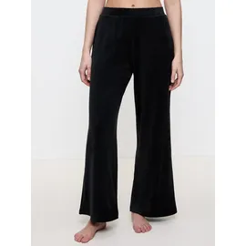 Triumph Sensual Velour Wide Leg Hosen Schwarz 40