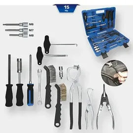 BRILLIANT TOOLS Universal-Bremstrommel und Bremsscheiben-Werkzeug-Satz, 15-tlg