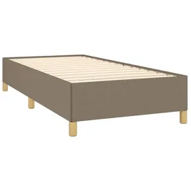vidaXL Boxspringbett 100 x 200 cm Taupe