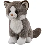 Bauer Katze 25cm sitzend, dunkelbraun