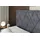 altdecor Boxbett, mit H4-Matratze und Lattenrost - LEPARO - 160x200 Dunkelgrau