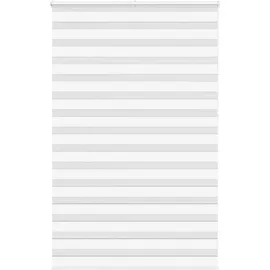 vidaXL Doppelrollo 140 x 230 cm Zebra/weiß