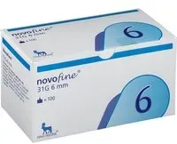 NovoFine 31G 6 mm Canule 100 pc(s)