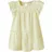 NAME IT Spitzenkleid "NMFDETINES SS DRESS", Mädchen, Gr. 116, N-Gr, gelb (pear sorbet), Spitze, Obermaterial: 100% Baumwolle, Jacquardmuster, A-Linie Midi, eckiger Ausschnitt, Flügelärmel Rüschen, Kleider