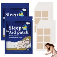 Schlafpflaster 96 Stück, Natürliche Tiefschlafpflaster für Erwachsene, Schlafhilfe zur Verbesserung der Schlafqualität, Sleep Patches mit beruhigender Wirkung, langanhaltend über Nacht