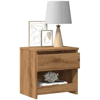 VidaXL Nachttisch Artisan-Eiche 40x30x39 cm Holzwerkstoff