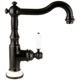 PaulGurkes Nostalgie Waschtischarmatur Schwarz