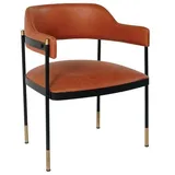 JVmoebel Esszimmerstuhl Leder braun