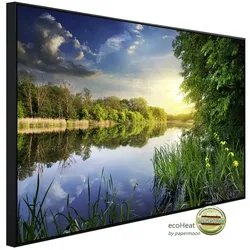 papermoon Infrarotheizung »EcoHeat - Fluss bei Sonnenuntergang«, Matt-Effekt - bunt