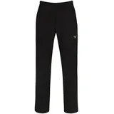 TRIGEMA Jerseyhose TRIGEMA "TRIGEMA Freizeithose mit elastischer Kordel", Damen, Gr. XL, US-Größen, schwarz, 74% Nylon, 26% Elastan, casual, Hosen