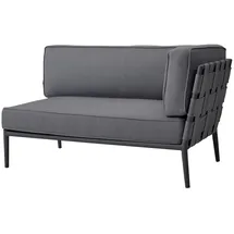 Cane-Line Sofamodul Conic links 2-Sitzer - AITG - Grey