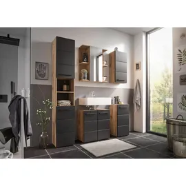 BASIC by Balculina Waschbeckenunterschrank Vista - schwarz matt B/H/T: ca. 60x62x31 cm B: 60 H: 62 T: 31.0