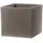 Teraplast - Eckiger Cappuccino Blumentopf 30x30 Cm H 30 Mod. Schio Cubo