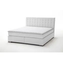 Meise Möbel Lenno Boxspringbett Metallfuß/Stoff Kunstleder 100% 180x200 cm - Chromoptik