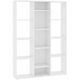 vidaXL Raumteiler/Bücherregal Weiß 100x24x140 cm Holzwerkstoff