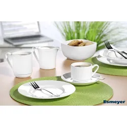 Esmeyer 6 x Jade Weiss Teller fl. 25 Fahne