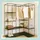 Relaxdays Eckschrank 170 x 130 x 8 cm Schwarz