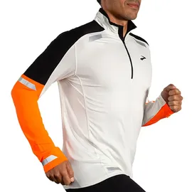 Brooks Herren Run Visible 1/2 Zip 2.0 weiß