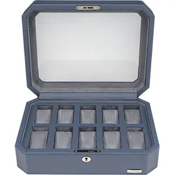 Uhrenbox WINDROSE "Tempora, 804011.05", blau, Aufbewahrungsboxen, Damen, Aufbewahrung, Uhrenkasten, Ø max.40mm, Armbanduhr, Geschenkidee