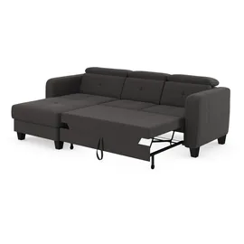 sit&more Ecksofa SIT & MORE "Belluci L-Form", grau (fango), B:247cm H:85cm T:170cm, Sofas, Ecksofa, inklusive Federkern, wahlweise mit Bettfunktion und Bettkasten