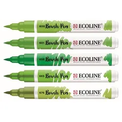 Talens ECOLINE® Brush-Pens grün, 5 St.