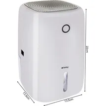 ruhhy Raumentfeuchter Luftentfeuchter Schlafzimmer Entfeuchter Elektrisch 800ml 16439 - Weiß