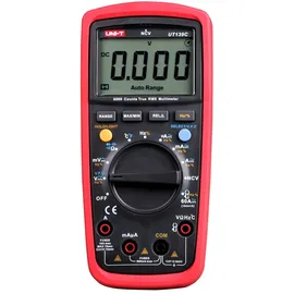 UNI-TREND UNI-T UT139C CAT III 600V UT139 Series True RMS Digital Multimeter with Frequency,NCV,Resistance, Voltage,Temperature measurement,Red/Grey