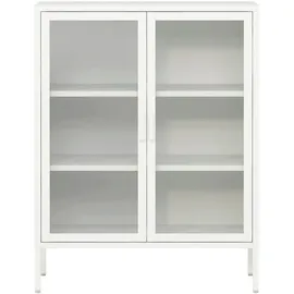 [en.casa] - Sideboard Fauske 80x40x101,5cm Weiß