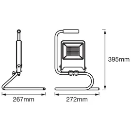 LEDVANCE LED Arbeitsstrahler 50 Watt, 2 m Kabel