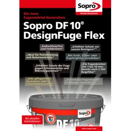 SOPRO BAUCHEMIE DesignFuge Flex DF 10 Betongrau 14 5 kg