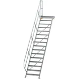 Günzburger MUNK Aluminium-Treppe Plattform 45° 16 Stufen