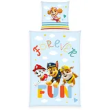 Herding Paw Patrol Bettwäsche Größe 80x80 + 135x200 cm,