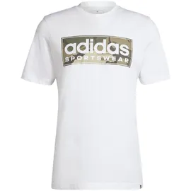 adidas Camo Linear Graphic weiß M