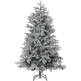 Beliani Weihnachtsbaum Bassie 210 cm weiß