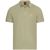 Boss ORANGE Poloshirt Passertip mit BOSS Logo-Badge grün L