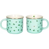 Die Spiegelburg Porzellan-Tasse 0,4 l Glücksklee