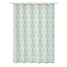 KLEINE WOLKE Duschvorhang Leaf 180 x 200 cm grün