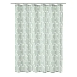 KLEINE WOLKE Duschvorhang Leaf 180 x 200 cm grün