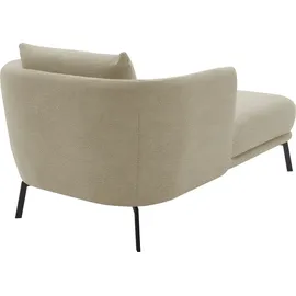 Schöner Wohnen Chaiselongue "Pearl - 5 Jahre Hersteller-Garantie, auch in Bouclé. Recamiere, bequem", beige (sand), B:101cm H:71cm T:161cm, 96% Polyester, 4% Polyacryl, SCHÖNER WOHNEN-KOLLEKTION, Sofas, Chaiselongue, Maße (B/H/T): 101/71/161 cm, Füße aus Metall