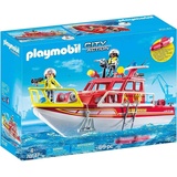 PLAYMOBIL Schiff Rettungsweste Und Feuerwehr 70147 / Junge Mädchen Spiel Toy