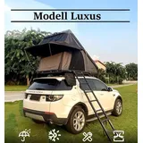 Autodachzelt Auto Dach Zelt , Vordach, Dachzelt Schwarz/Grau Hardcase Aluminium