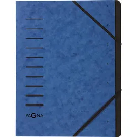 Pagna Ordnungsmappe A4 7 Fächer Blau 1 St.