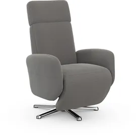 sit&more TV-Sessel Grenoble grau 71 x 110 x 82 cm elektrisch
