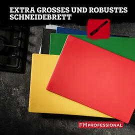 FMprofessional Schneidebrett-Set Kunststoff 1-tlg. 45 x 30 cm Rot