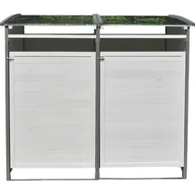 Melko Mülltonnenbox 140 x 85 x 127 cm grau