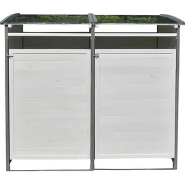 Melko Mülltonnenbox 140 x 85 x 127 cm grau