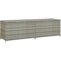 Grau Gartenbox Poly Rattan 200x50x60 cm