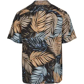 URBAN CLASSICS Viscose Aop Resort Kurzarmhemd Palmfront S