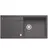 Silgranit Felsgrau 1000 x 500 mm Drehknopfventil